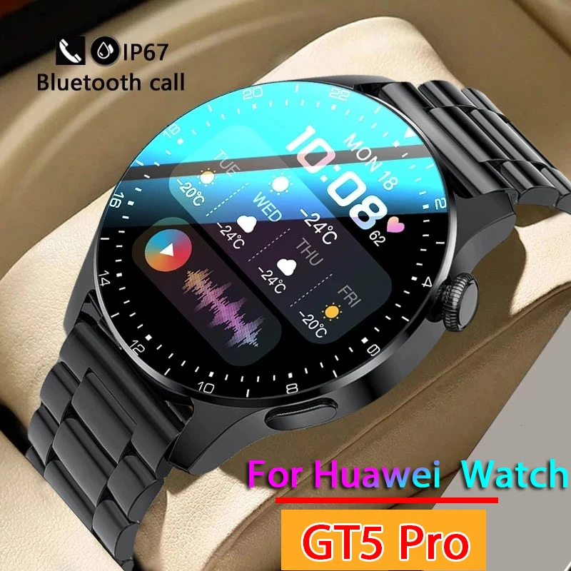 

Для Huawei GT5 смотреть Bluetooth звонок смарт-часы мужчины полное касание спорт фитнес часы мужчины водонепроницаемый сердечный ритм Smartwatch человек