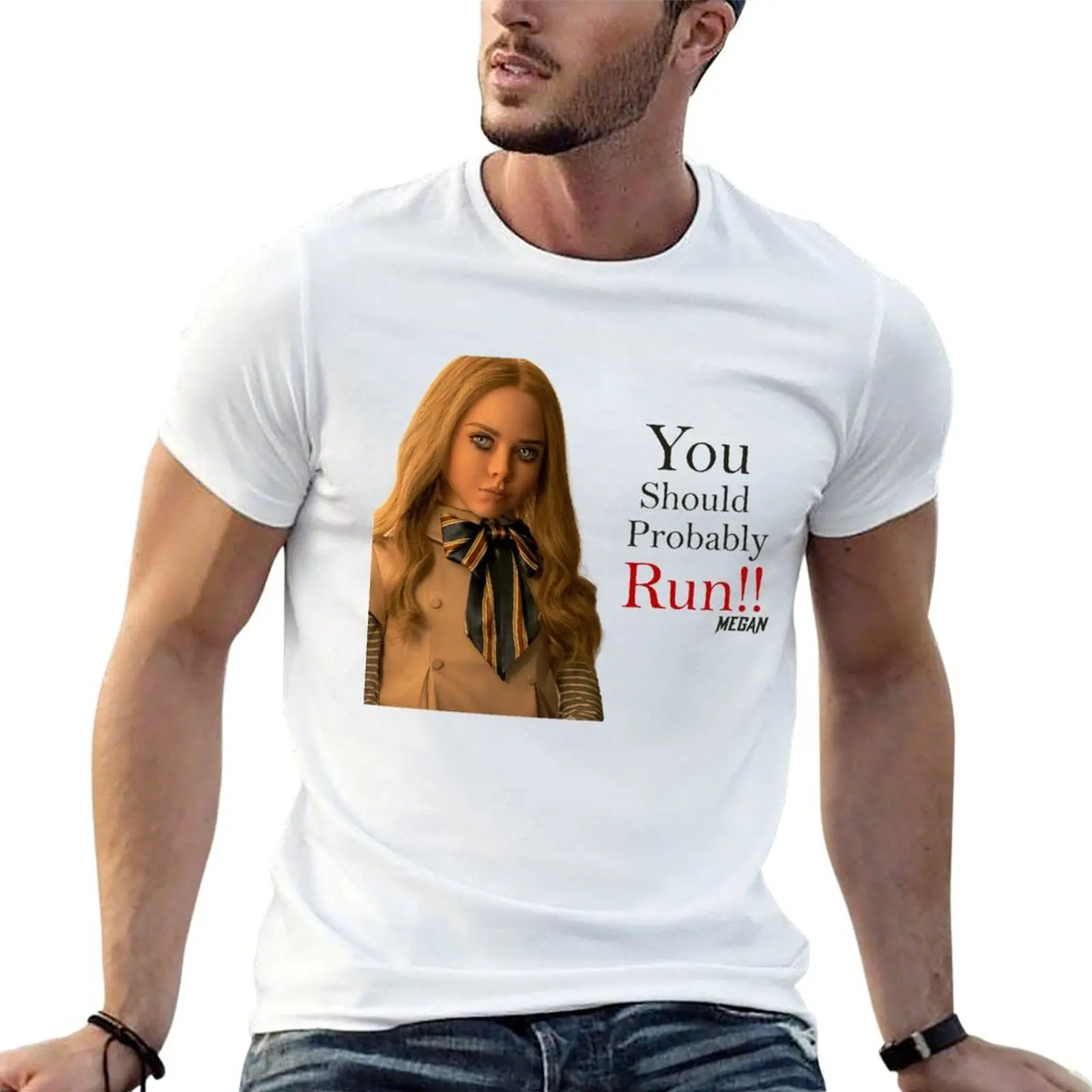 

M3GAN 2023 T-Shirt man t shirts cotton man t shirt heavy cotton t shirts for man cotton soft T-shirt