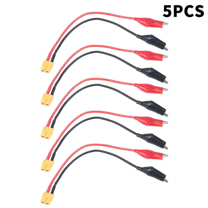 (YY)1/3/5Pcs RC Toy XT60 Connector Cable Alligator Clips Measure Tool NC2500 Pro Motor Run-in Line 14AWG Power Connection Cable