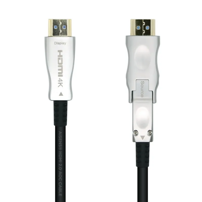 Aisens HDMI Cable V2.0 AOC (Active Optical Cable) detachable Premium high speed/HEC 4K @ 60Hz 4:4:4 18Gbps - A/M-D/A Tintasycartuchos.com