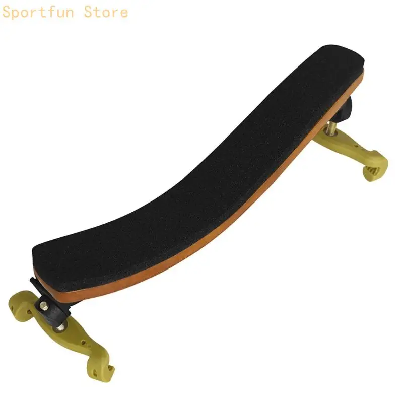 Adjustable Shoulder Rest for Violin with Covered Gripping Feet and Curved Padded Support for Practice or Stage Playing Periods