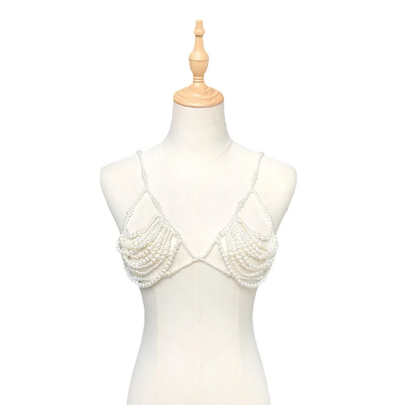 

2023 Vintage clothes can be worn with a small beaded corset and an adjustable pearl braided bra