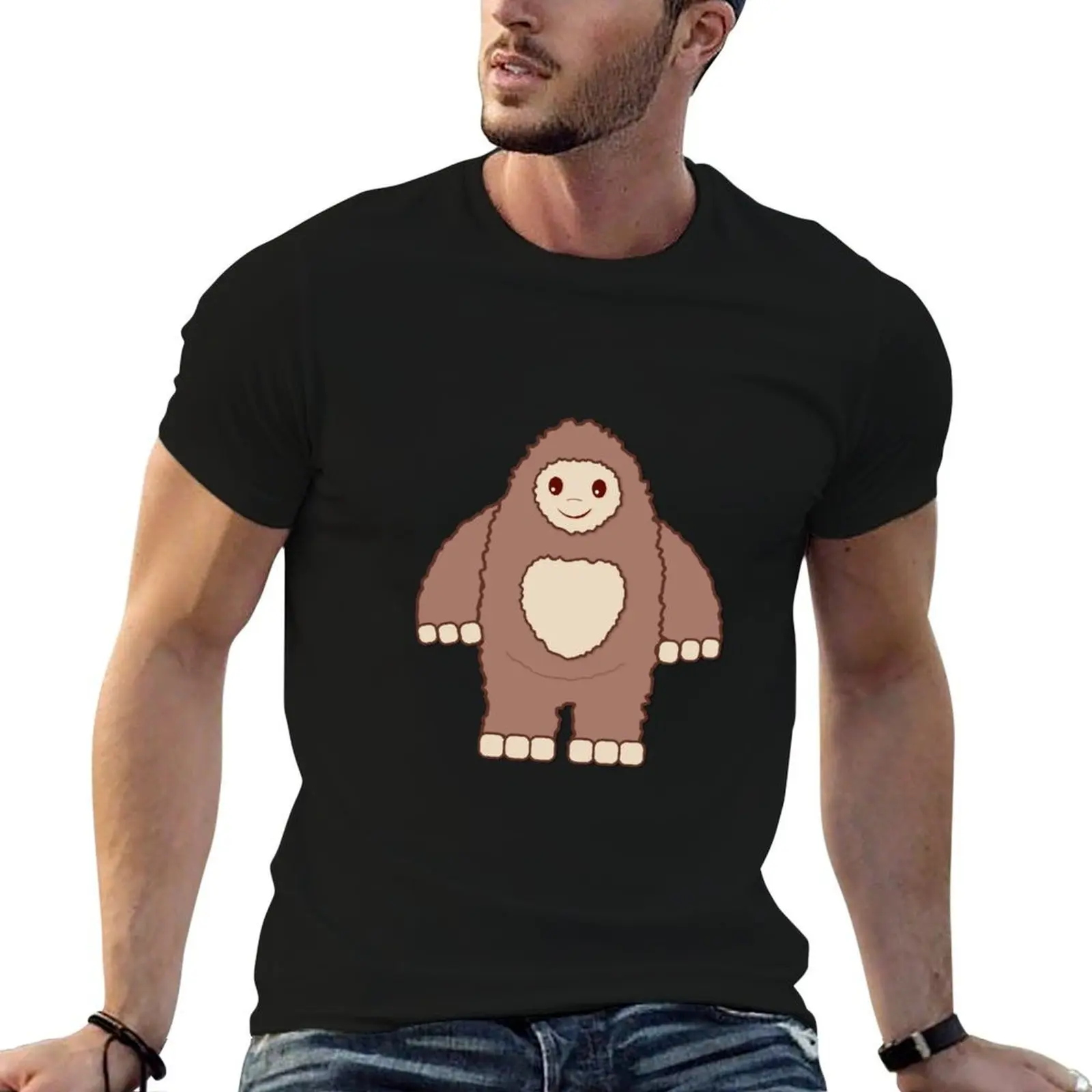 

man cotton t funny shirt for Bigfoot man cotton t men shirts man Cute for shirts t T-Shirt