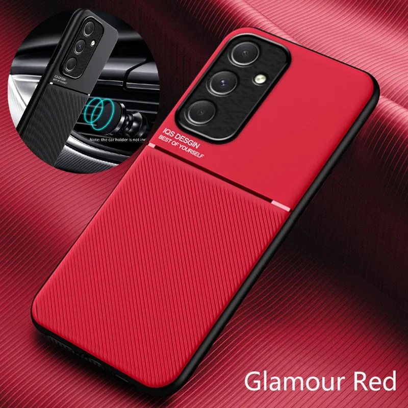 For Samsung Galaxy A56 A54 A53 A55 A52S 5G Cases Full Lens Protection Soft Silicone Cover Cases Built-in Metal Plate Phone Case