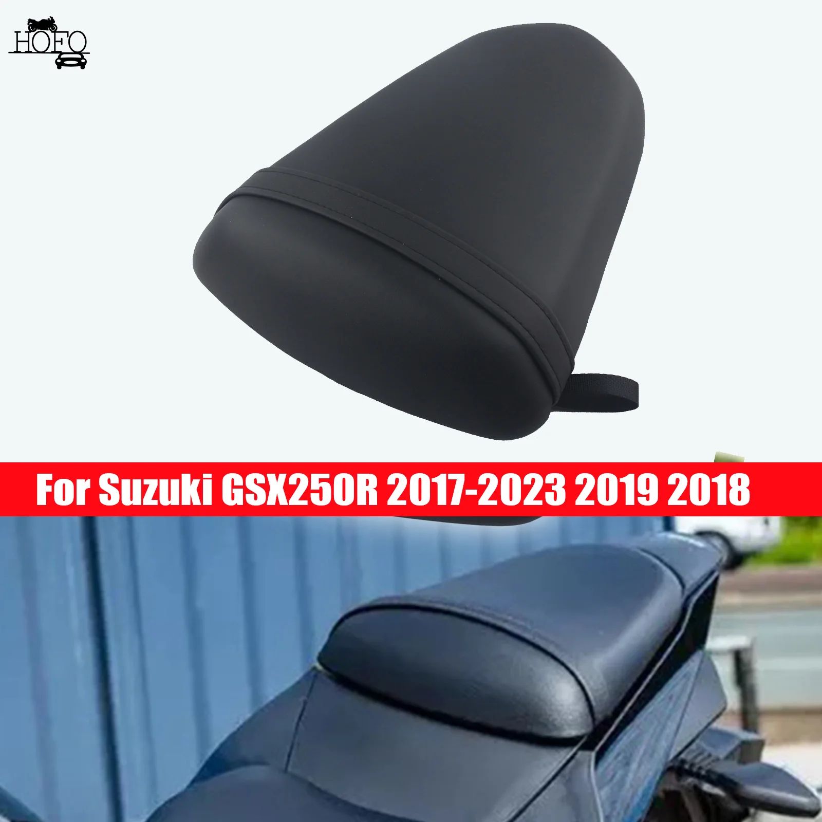 

Motorcycle Black Seat Rear Pillion Passenger Rear Seat Assy Fit For Suzuki GSX250R 2017-2023 2019 2018