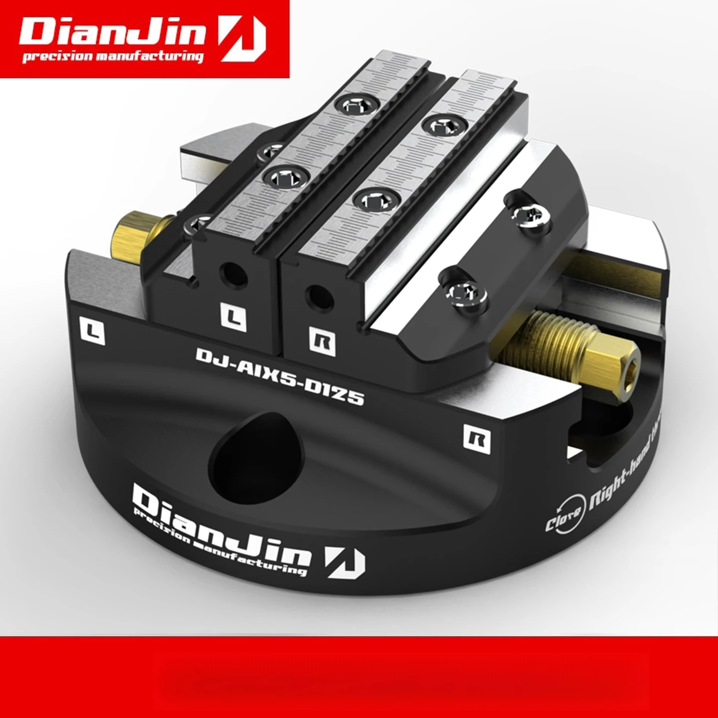 

Four or five axis quick change fixture CNC machining center zero-point disc type integral self-centering concentric vice