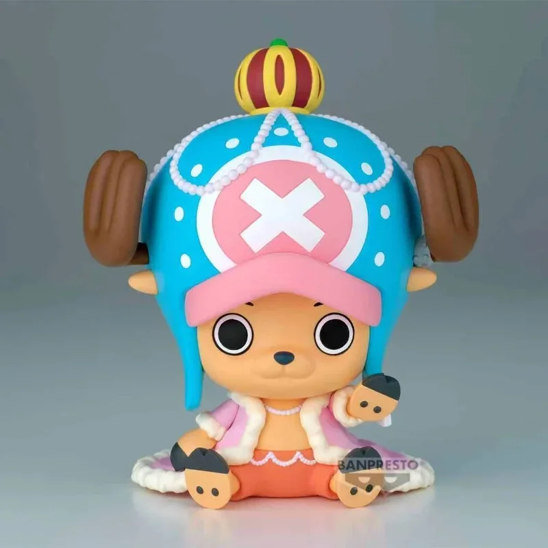 Bandai original banpresto uma peça sofimmates tony tony chopper coroa ver.figura-anime prêmio colecionável figura brinquedo do miúdo presente como