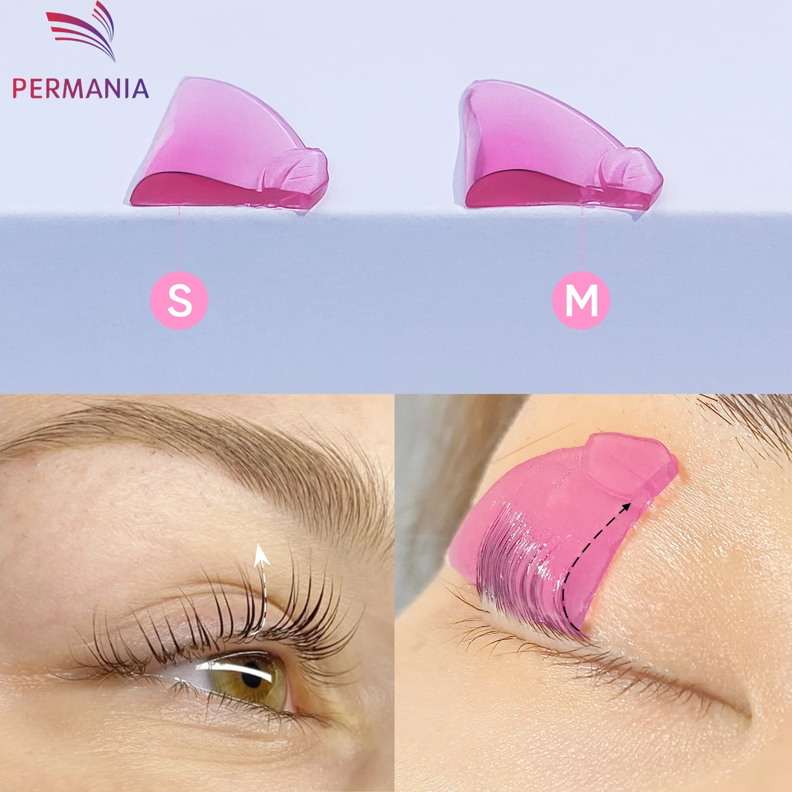 PERMANIA, nuevo L Curl, almohadillas para permanente de pestañas de silicona, varillas para pestañas, escudo de elevación, rizador de pestañas 3D, accesorios, aplicador, herramienta de maquillaje
