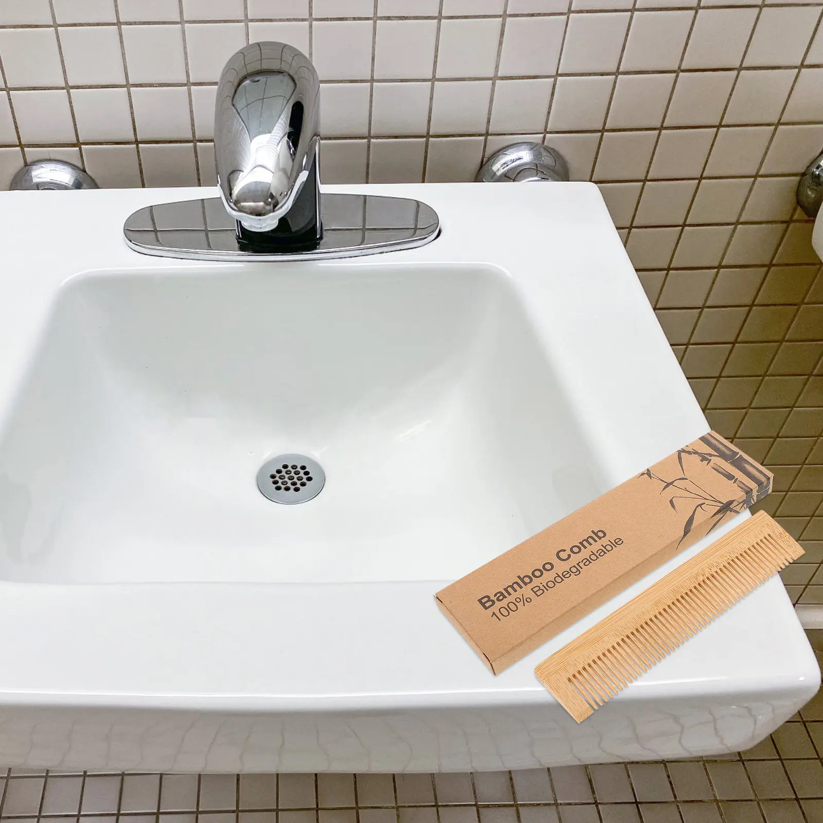 

10 наборов деревянных расчесок для волос, антистатические, с частыми зубьями, в портативном футляре, для путешествий, для распутывания волос, одноразовые для отелей