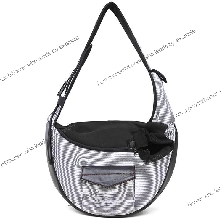 Cat bag Crossbody cat backpack pet supplies diagonal straddle dog bag small dog portable going out bag breathable striped