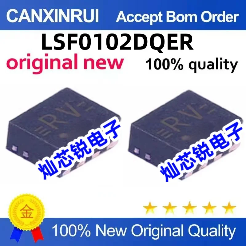 (10-300piezas) LSF0102DQER LSF0102 Printed silk RV X2SON-8 level-shifting chip IC