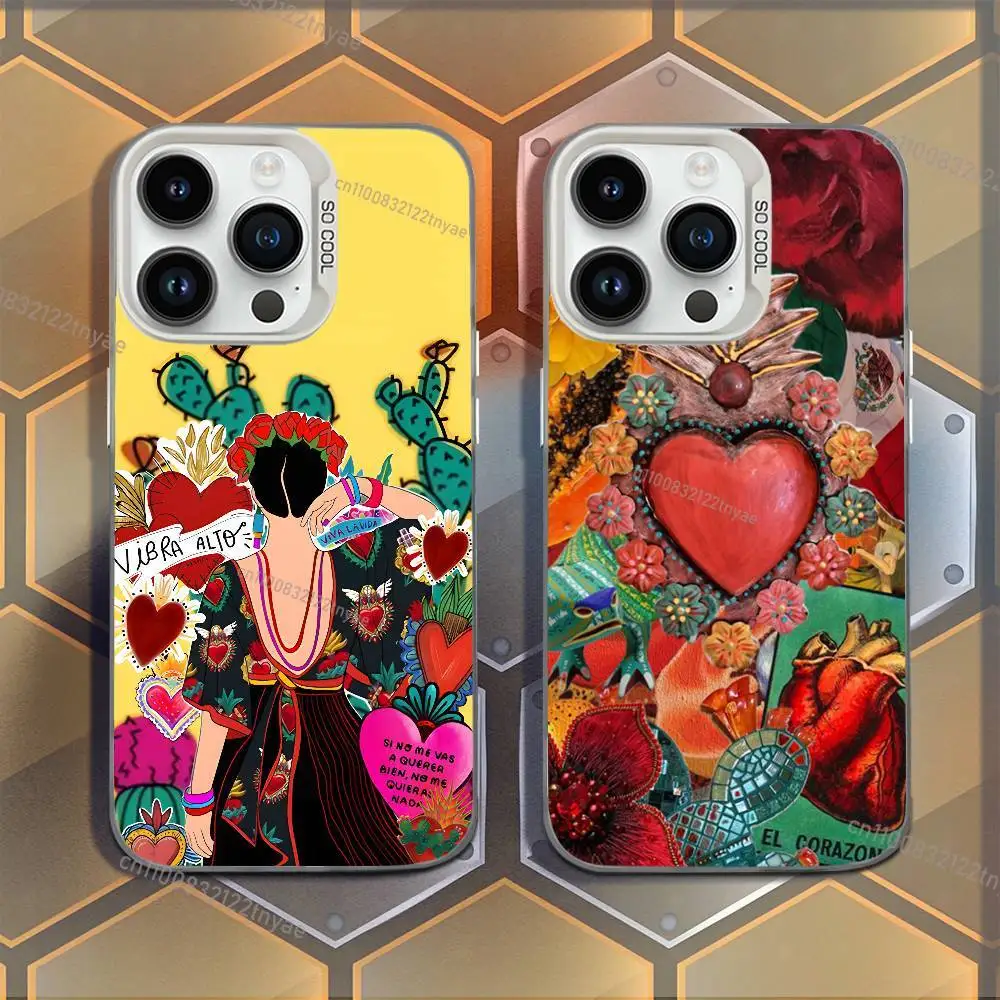 

Fashion F-FridaS-S K-Kahlo Phone Case For iPhone 17,16,15,14,13,12,11,Mini,Pro,E,MAX White Candy Matte Shockproof Cover