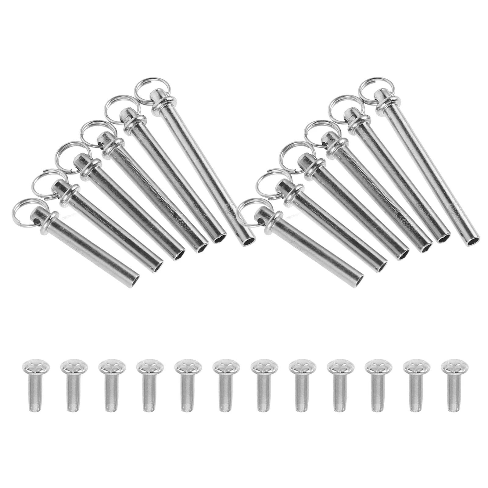 

13 Sets Fan Accessories DIY Kit H Shaft Rivets Nuts Replacement Stainless Steel Folding Fan Repair Parts Decorative Craft Fans