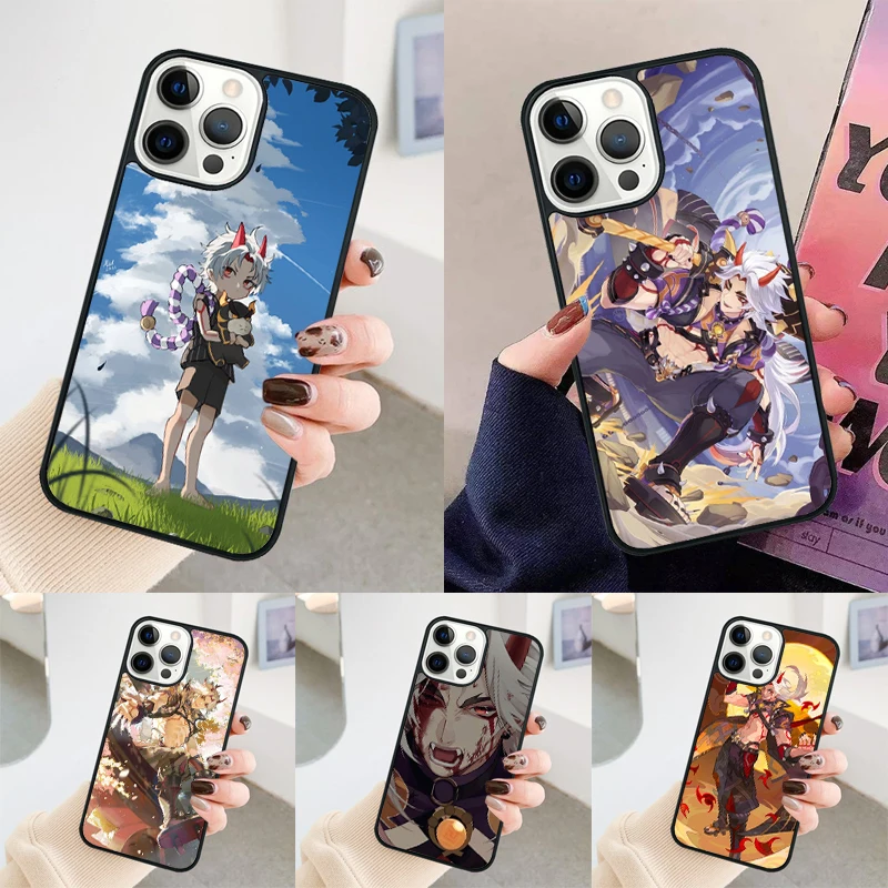 Arataki Itto Genshin Impact phone case Cover For iPhone 14 15 16 Pro Max SE 2020 For apple 11 12 13 Pro Max Mini 7 8 Plus