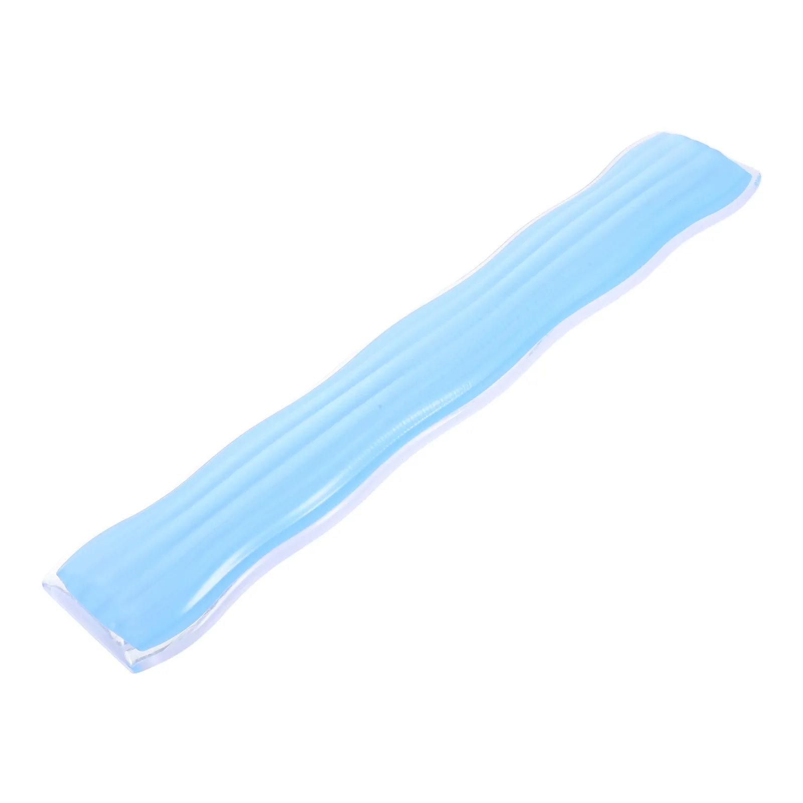 Ergonomic Keyboard Mouse Wrist Rest Set Silicone Transparent Design Comfortable Typing Support Gaming Office Use Easy to Clean