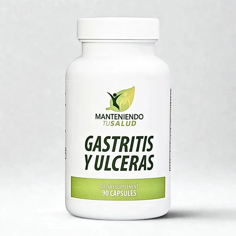 

Gastritis Y Ulceras - Digestive Support, Bloating Relief, Relieves Gas, Bloating, and Indigestion