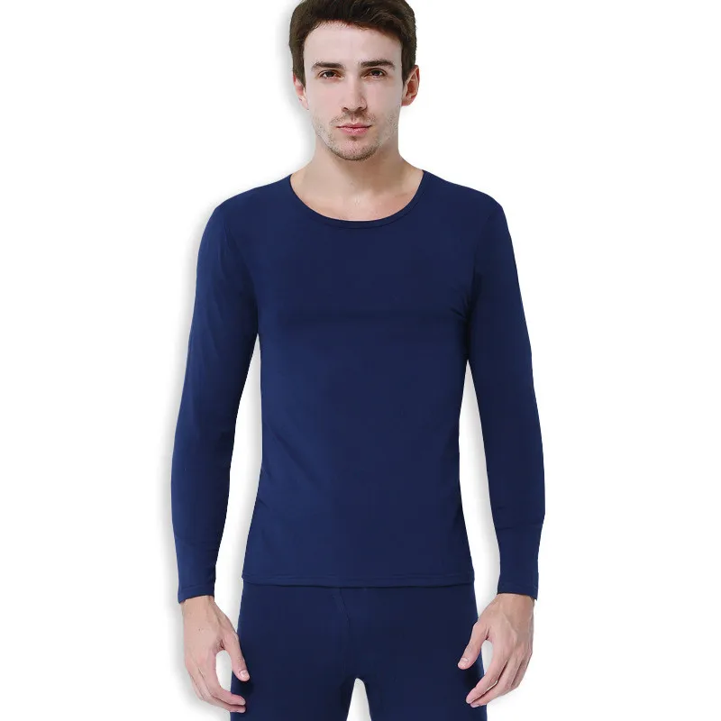 Long Underwear For Men Long Johns High Quality Cotton Oversized 5XL Thermal Underwear Winter Spring T-Shirts Pants 2 Pieces Sets