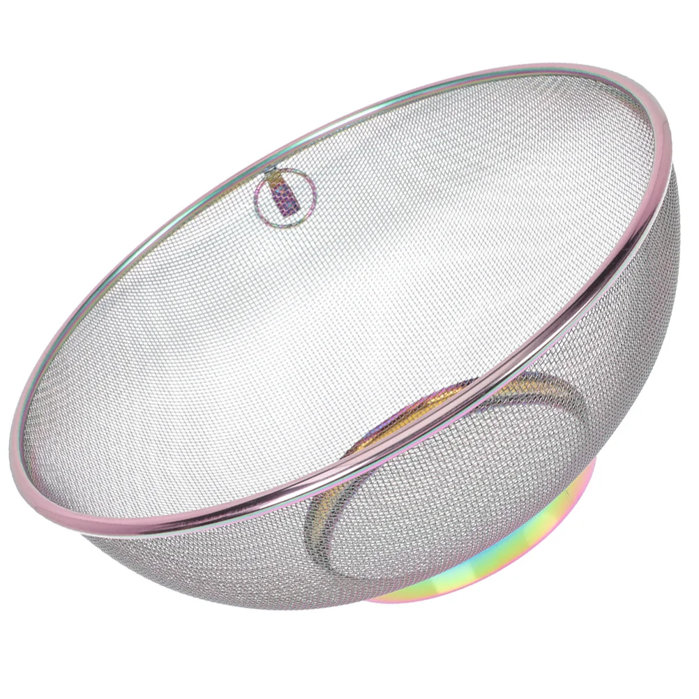 مصفاة من الفولاذ المقاوم للصدأ وعاء تصفية حليب فول الصويا مصفاة شبكية دقيقة للفواكه والخضروات سلة مصفاة لتجفيف الأرز #4