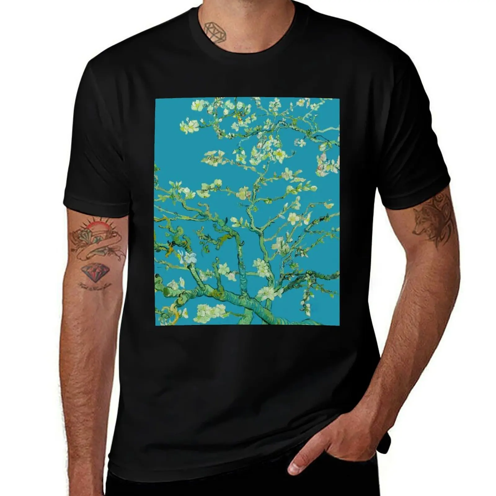 Almond Blossoms T-Shirt Relaxed Casual Short Sleeve Tee T-Shirt