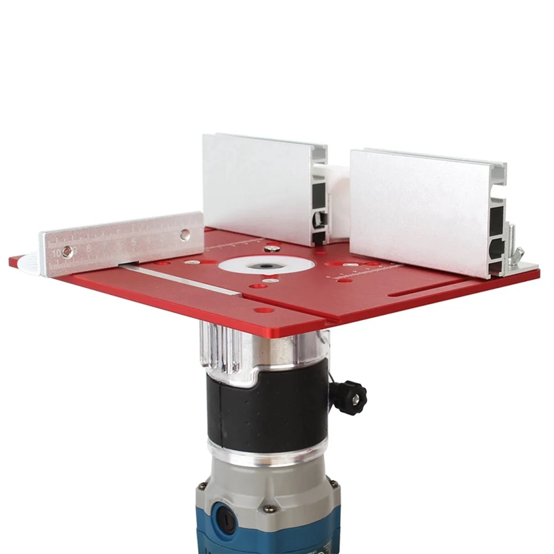 Aluminium Router Tisch Einsatz platte Jigs Router Tisch multifunktion ale Trimmer Gravier maschine