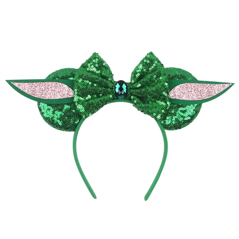 1pc Cartoon Charakter Maus Ohren Stirnband Pailletten 5 "Bogen Haarband Für Mädchen Frauen Festival Party DIY Haar zubehör – Detail 12