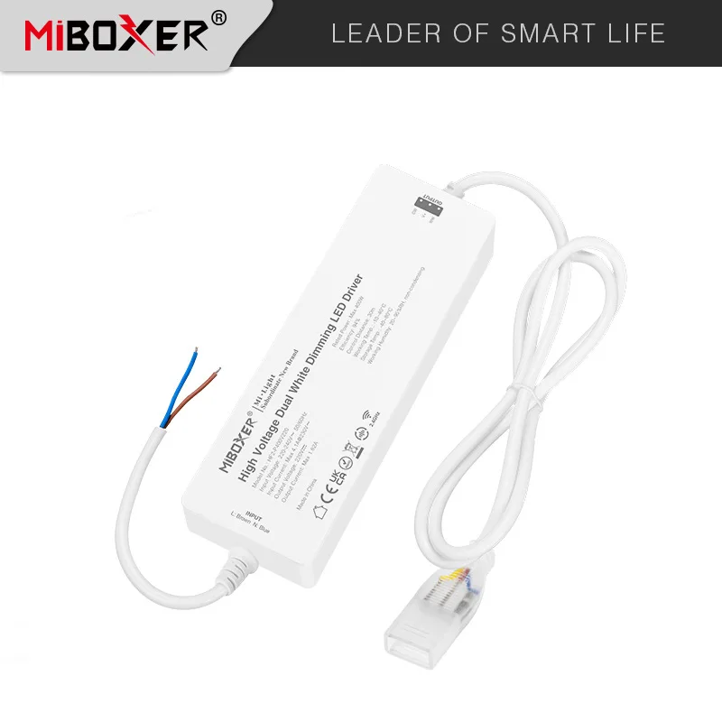 

Miboxer High Voltage Single Color/ Dual White/ RGB LED Driver Supply 2.4G Remote Smartphone APP control