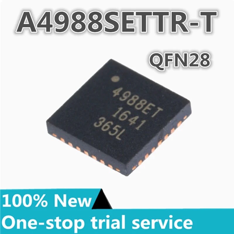 5-100pcs % new stock  marking 4988ET  A4988SETTR-T QFN28 microstep driver chip Bipolar motor driver chip new original authentic