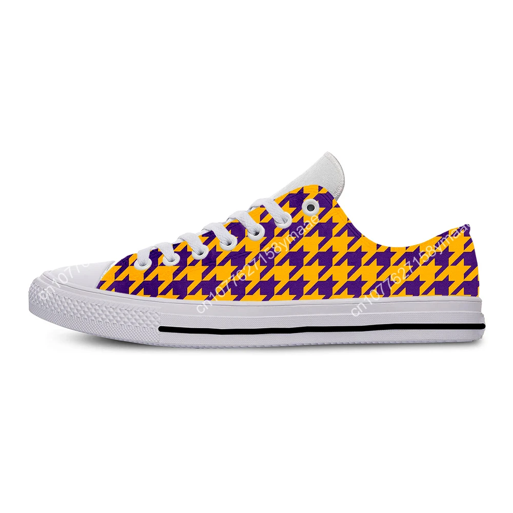 Hot Houndstooth Pattern Aesthetic Breathable Cool Casual Shoes Low Top Lightweight Men Women Sneakers Classic Summer Board Shoes