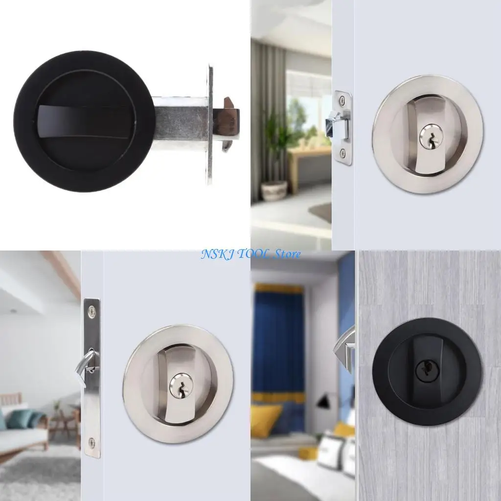 

L8RC Pocket Door Lock Replace Damaged Door Hardware Quickly and Easily for Door