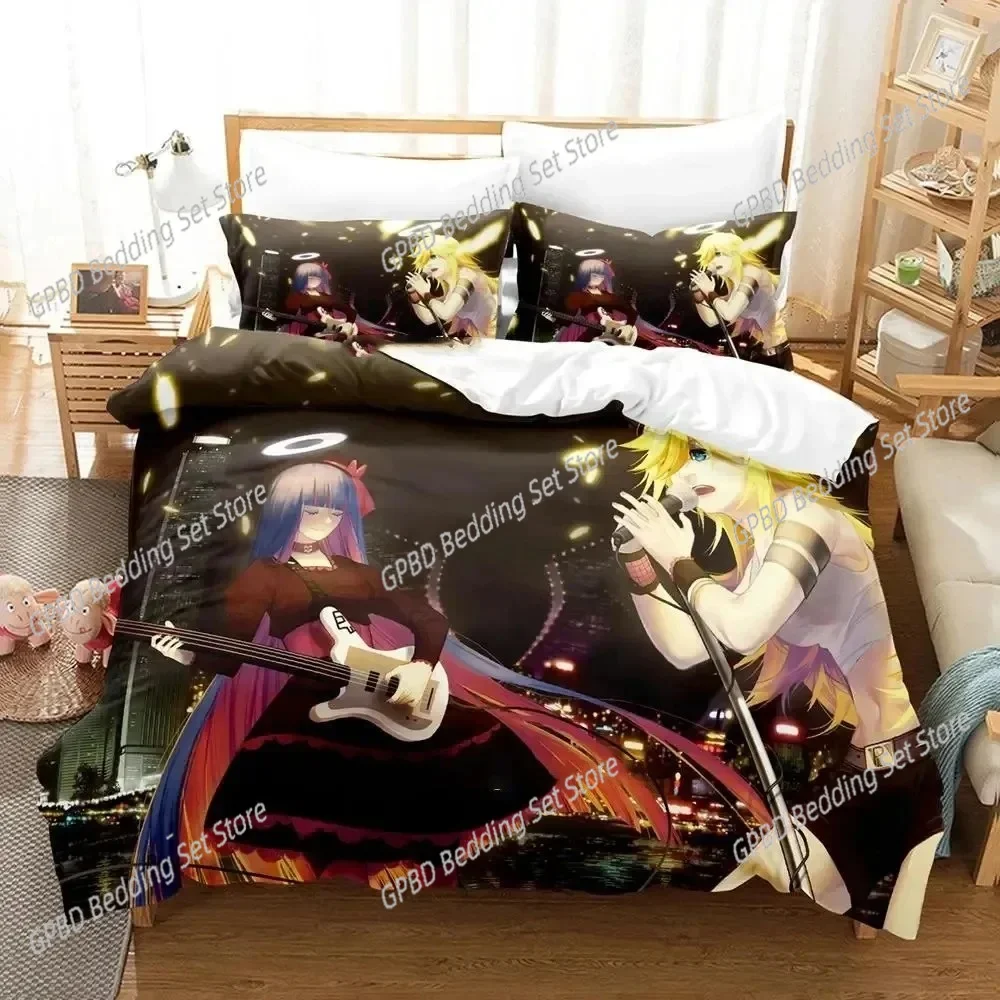

Anime Panty Stocking Garterbelt Bedding Set 3D Printed Suitable for Bedroom Duvet Cover Set With Pillowcases Kids Home Textile