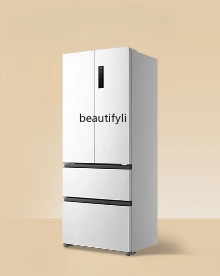 

410 liters T7 French four-door 58cm ultra-thin flat embedded first-class energy efficiency small household refrigerator