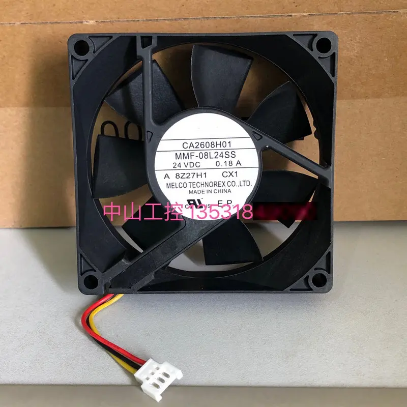 The Cooling Fan for Inverter MMF-08L24SS CX1 DC24V 0.18A 80*80*25MM