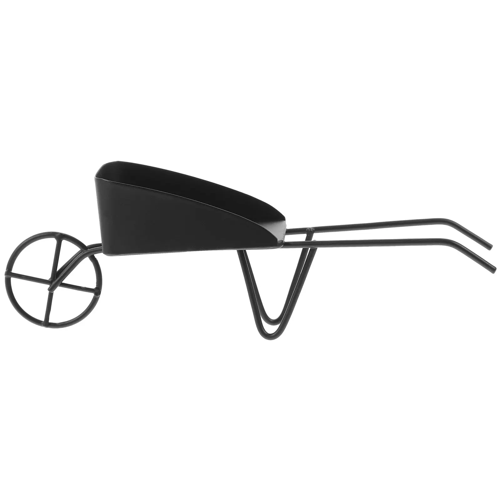 

Mini Tiny Vintage Iron Barrow for House Miniature Landscape Micro Scene Photography Prop Mini Barrow House Barrows
