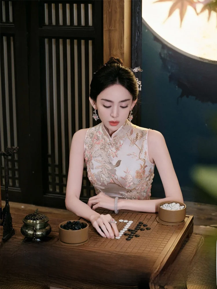 

Ele Chinese Sle Wedding Dr Long Evening Gown for Women Bride High Waist Ceremony Celebration Alcohol Ceremony