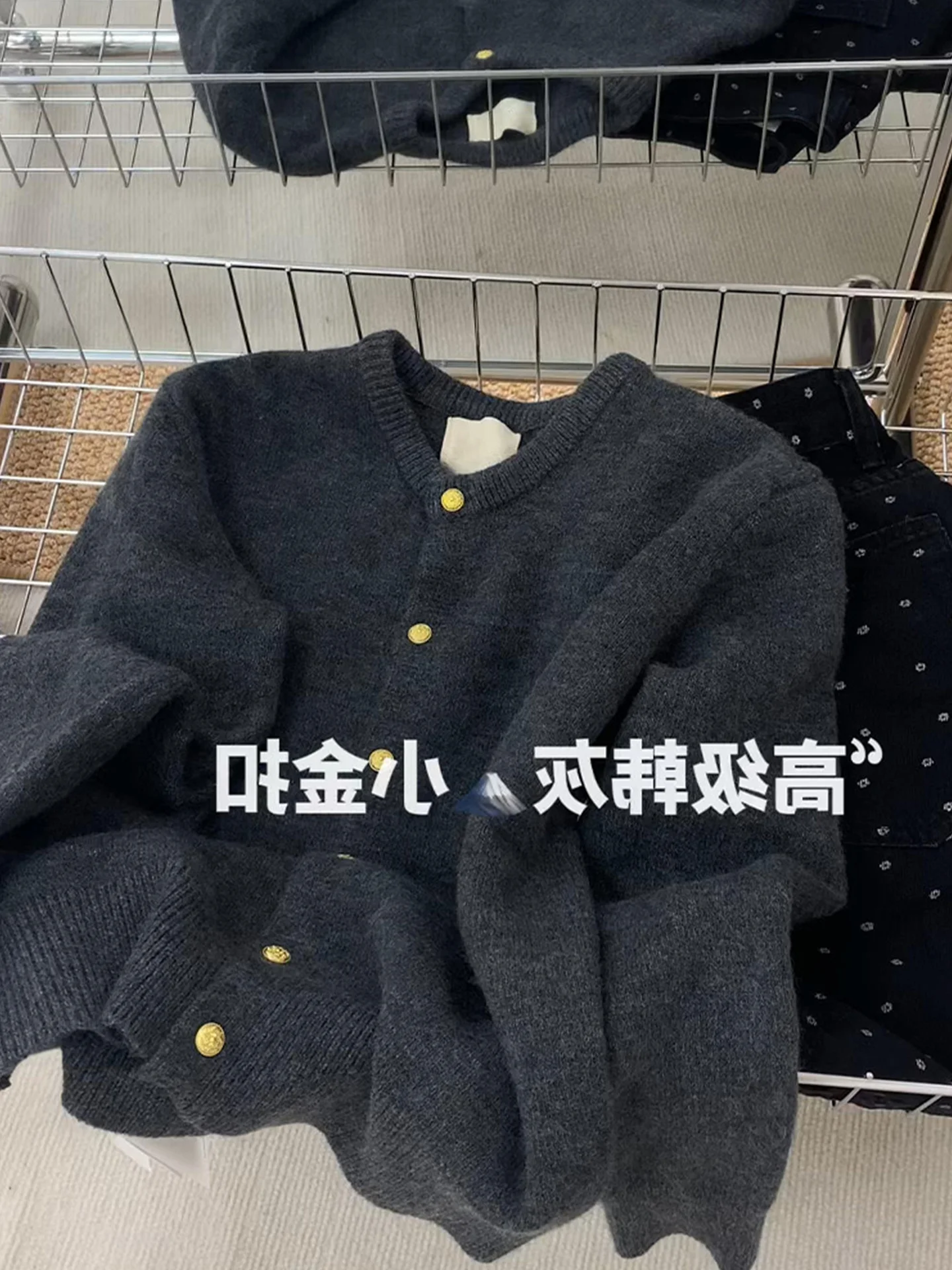 

Faionable Thiened Korean Sle Women's Knitted Sweater Cardigan Casual Chic Winter Vintage lin Long Sve round Ne