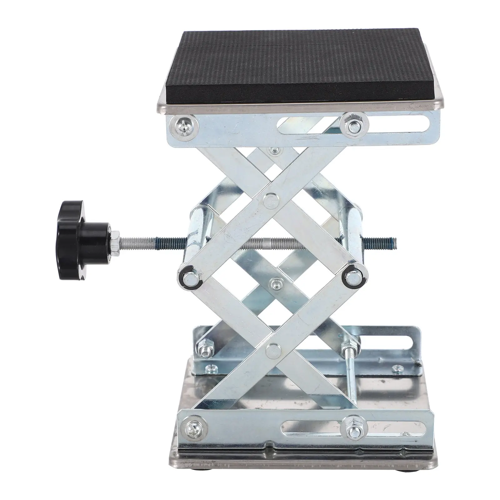 Stainless Steel Lab Scissor Jack Stand 6x6 Inch Adjustable Height Platform 70-260Mm Precision Lifting for Scientific Laboratory