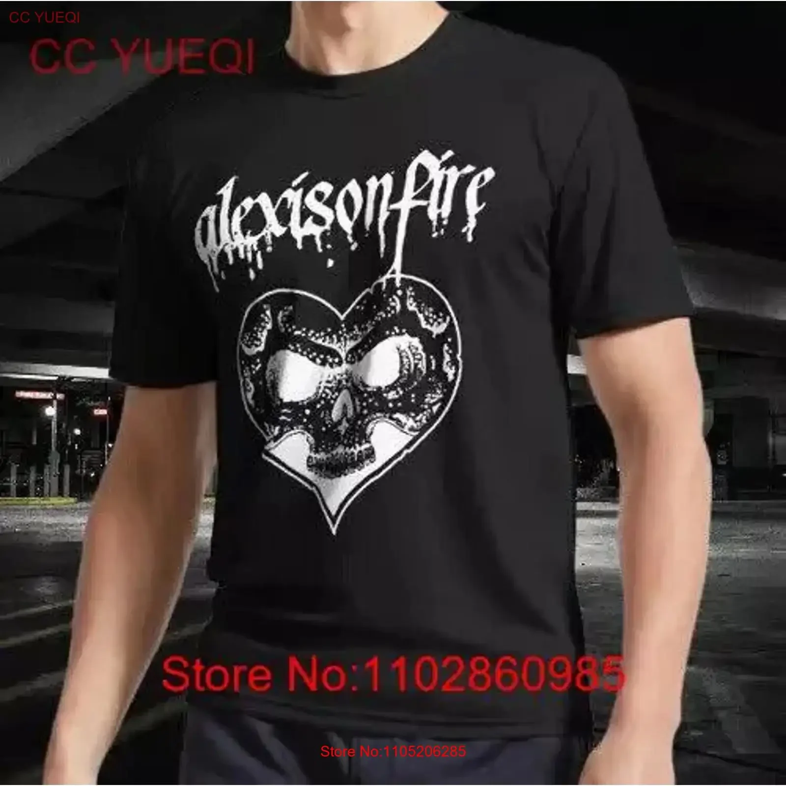 قميص جديد ALEXISONFIRE MERCH ALEXIS على شعار سباق الإطفاء T مقاس مضحك S 5XL عتيق مغسول قليلاً للجنسين متعدد الاستخدامات #1