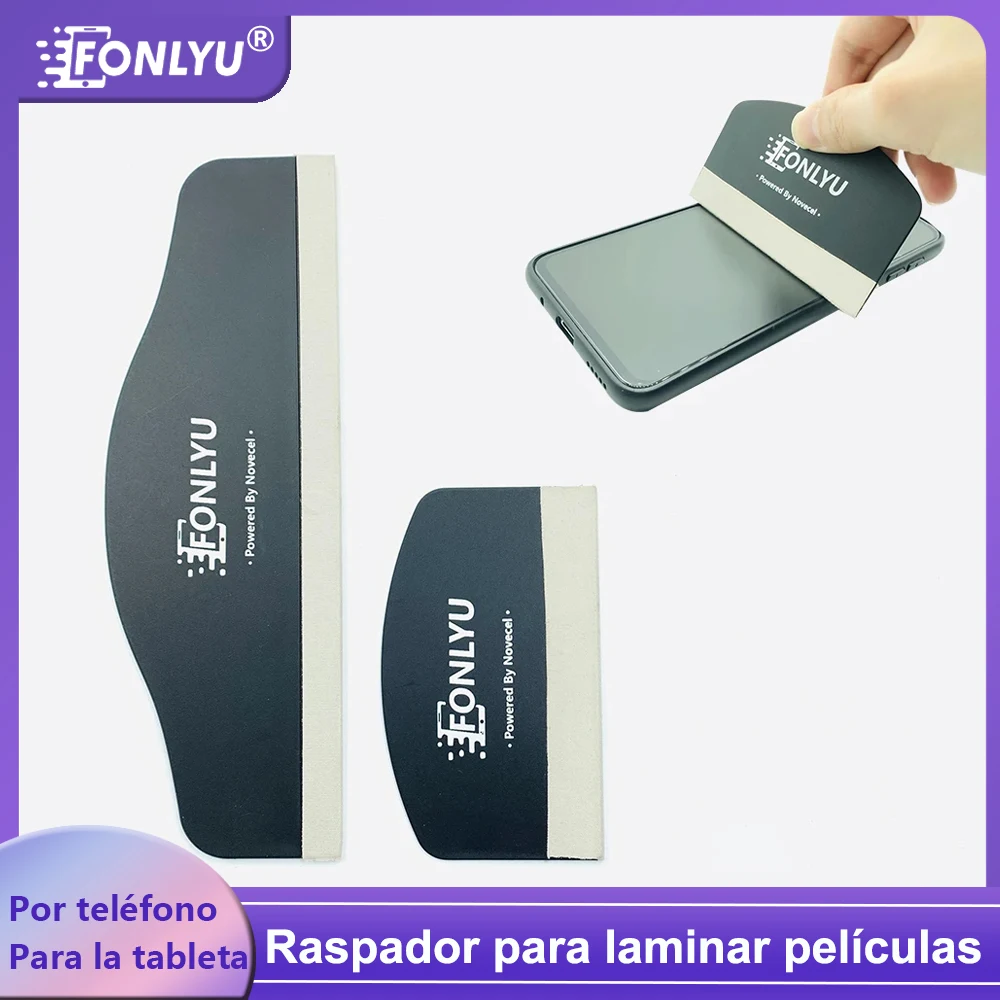 FONLYU-Protector de pantalla para tableta y teléfono móvil, película de hidrogel, rascador de tarjetas para rascar, escurridor para iPad, herramienta de desbarbado de pala para iPhone