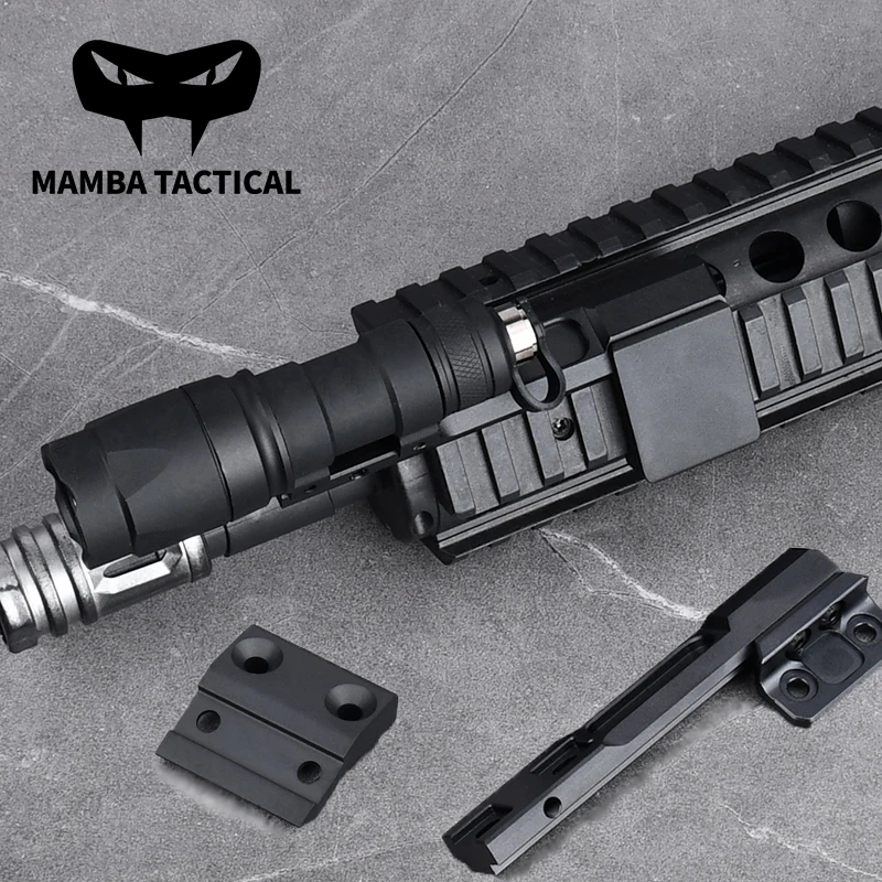 WADSN M600 M600C Flashlight+Mount Base For KeyMod System Picatinny Rail Airsoft M300 Lamp Tactical Hunting Lighting No Marking