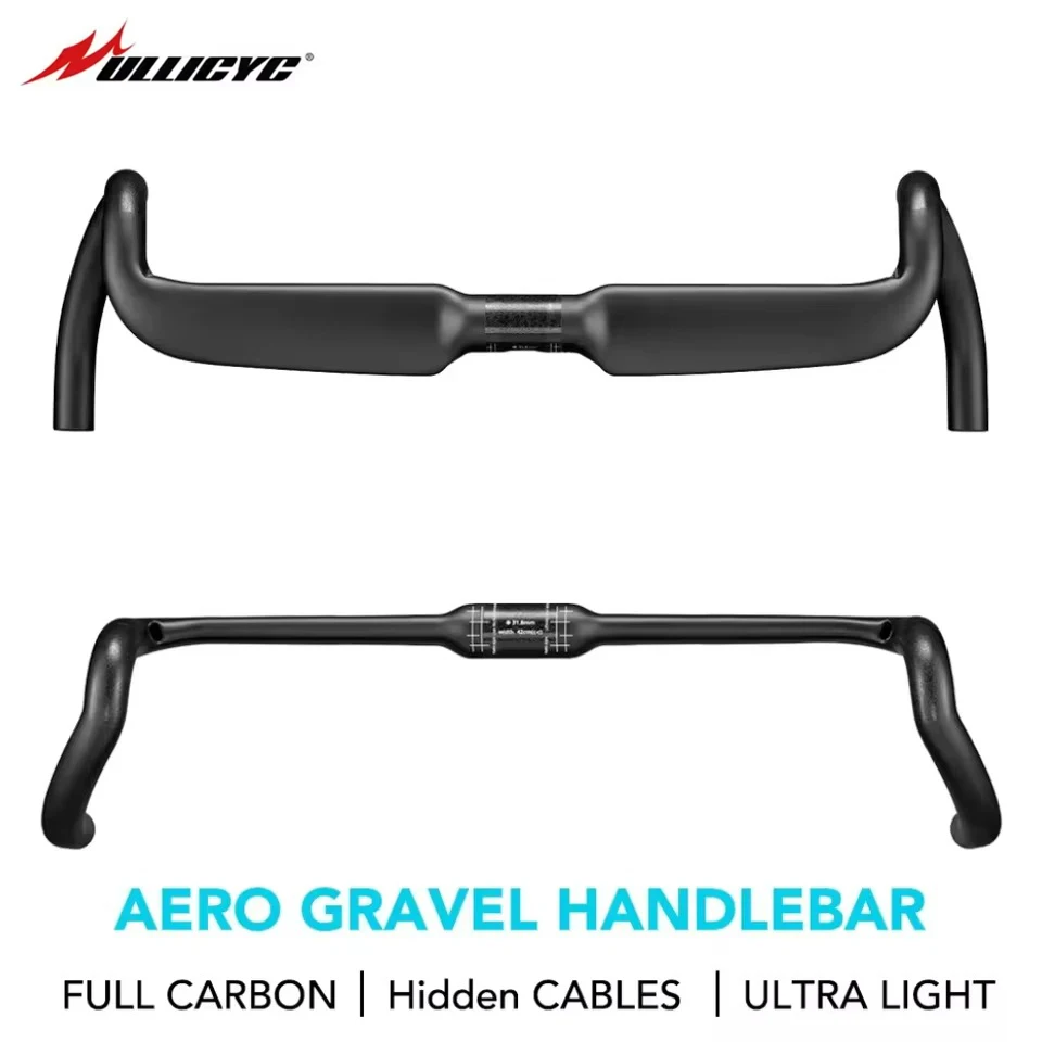 

Black S-Y Gravel Bike Carbon Handlebar Speed Carbon Road Handlebars Internal Cables Racing Bike Drop Bent Bar 31.8*360/380/400mm