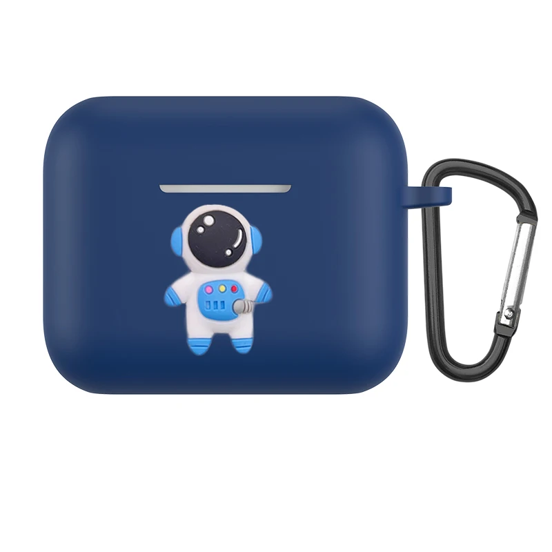 لطيف الكرتون الحال بالنسبة QCY T10 حالة لطيف ديناصور مضحك بطة الحيوان مكافحة سقوط سماعة سيليكون الحال بالنسبة QCY T 10 غطاء