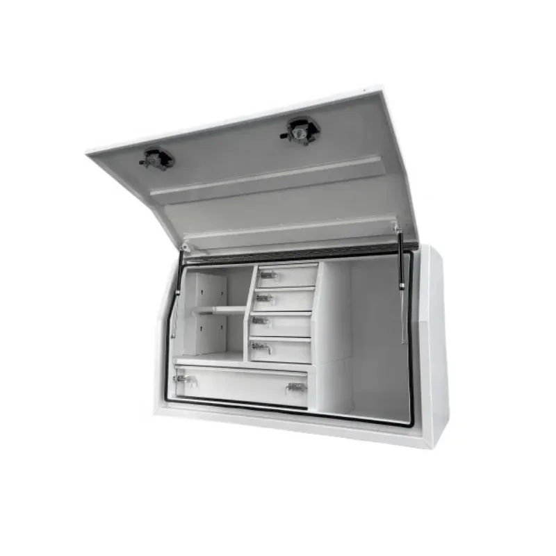 Custom Waterproof Powder Coated Aluminum Alloy Pick Up Truck Tool Box