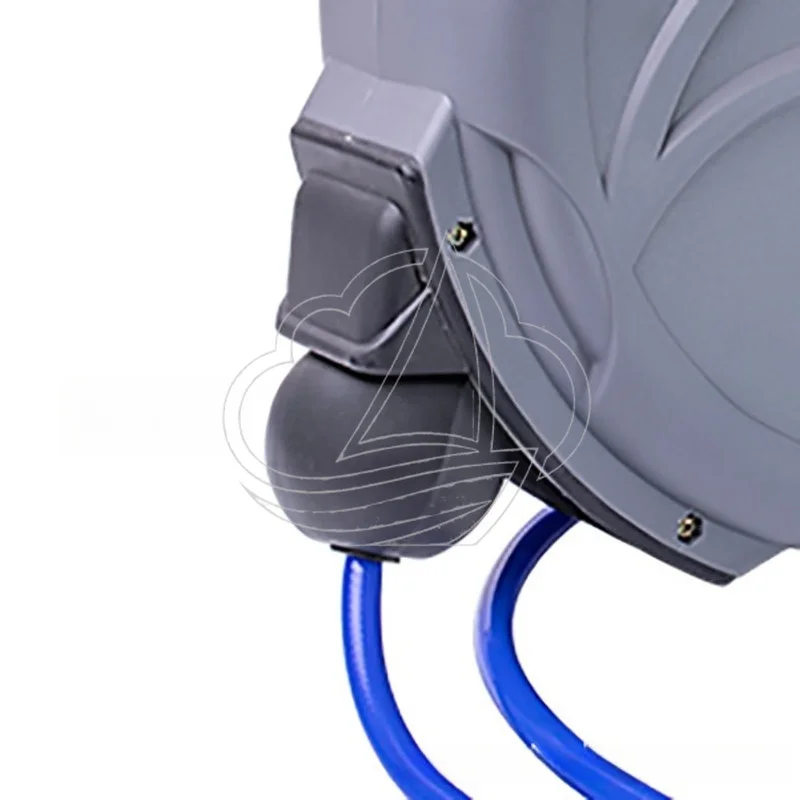 Auto Retractable Air Hose Reel Reinforced PU Braided Pipe Tire Inflation Reel For Auto Repair Beauty Workshop