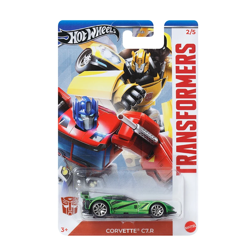 Hot Wheels Transformers GDG83 Bumblebee Custom Volkswagen Ford Mustang Pagani Huayra Bugatti Veyron Corvette 1/64 Car Model Toy