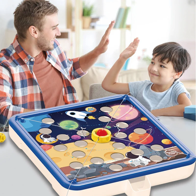 Creative Ball Pulling Game Table Toys Family Party Parent-child Interactive Multiplayer Challenge 4 Themes Board Games Table Toy