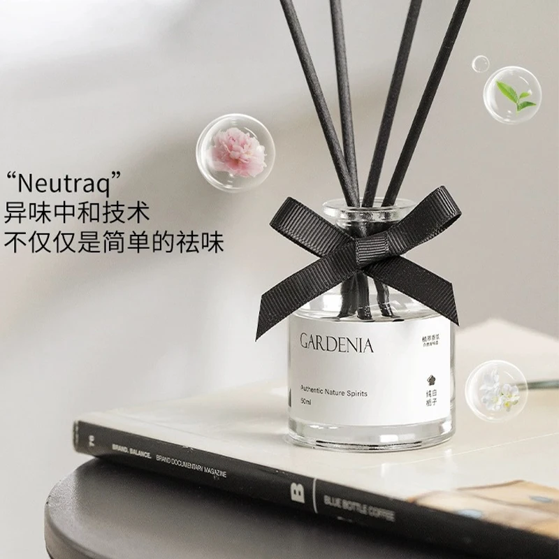 50ml Flameless Fragrance Oil Set - Plant Essential Oil Diffuser for Bedroom & Bathroom Air Freshener, Modern Home Decor