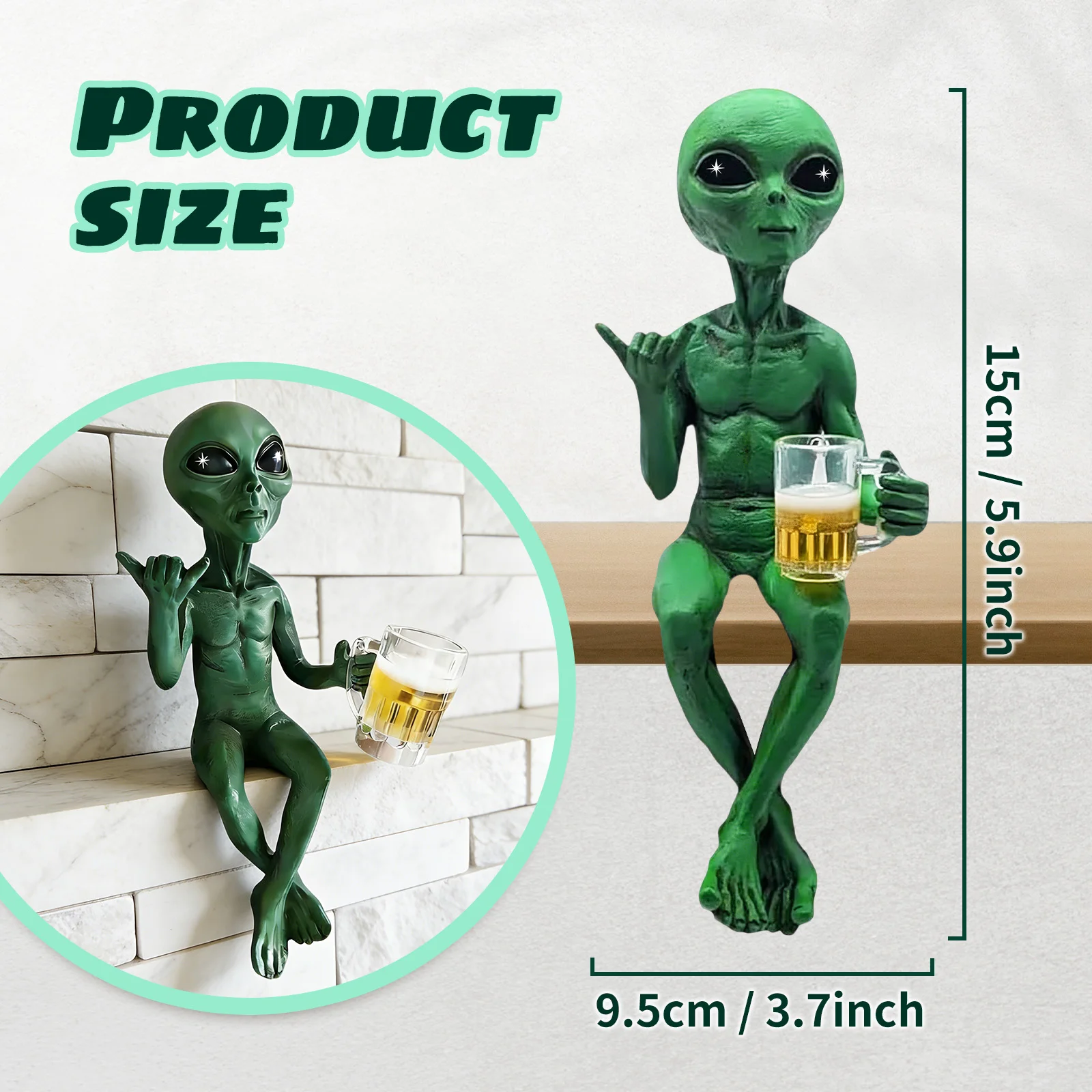 Set Patung Alien Lucu untuk Ru - Wine Beer Garden ulasan dan harga