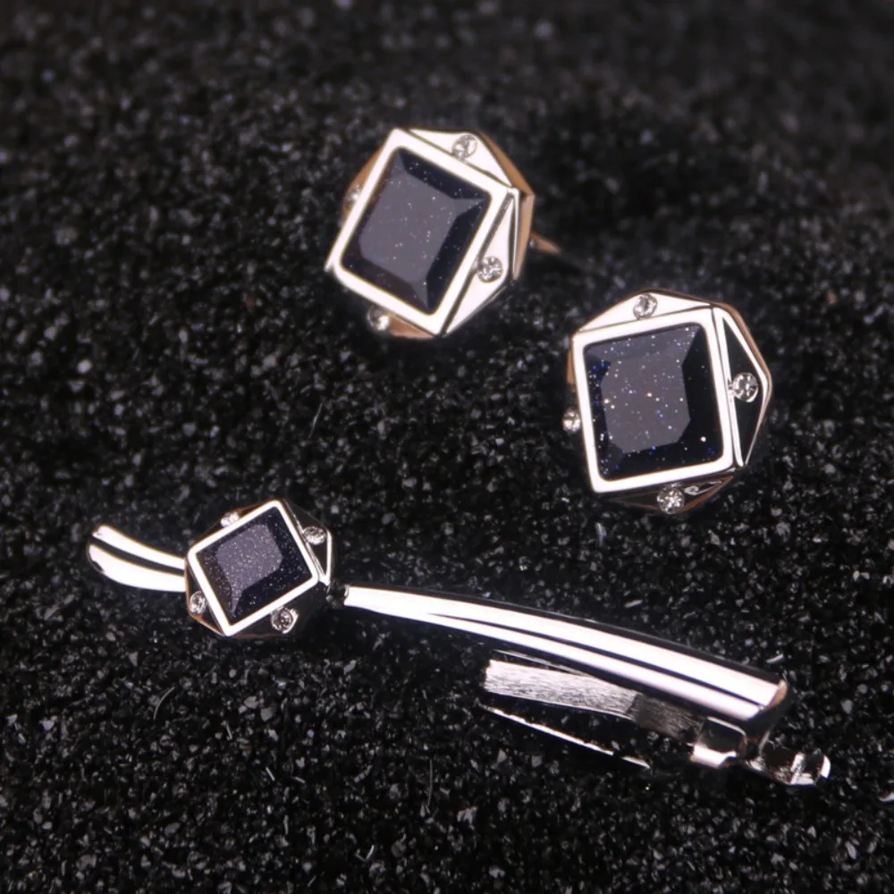 Tie Bar Set Gift - A Set Men's Tie Clip Groom