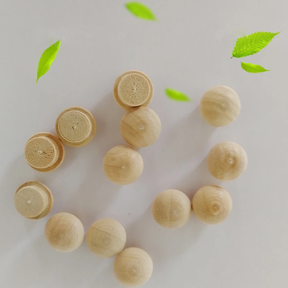 

100Pcs Staircase Wooden Plugs Button Furniture Hole Caps Durable Lightweight Safe Hands Furniture Hole Plugs Wooden Plug