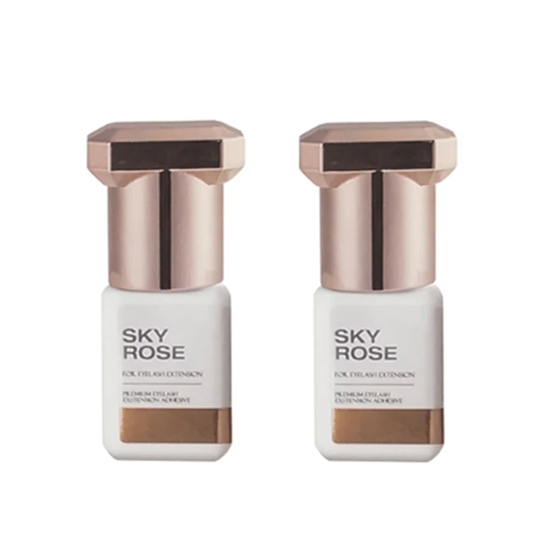 5 Bottles Sky Rose Glue Original Korea Flase Eyelashes Extension Supplies 5ml Beauty Shop Makeup Tools Adhesive Healthy